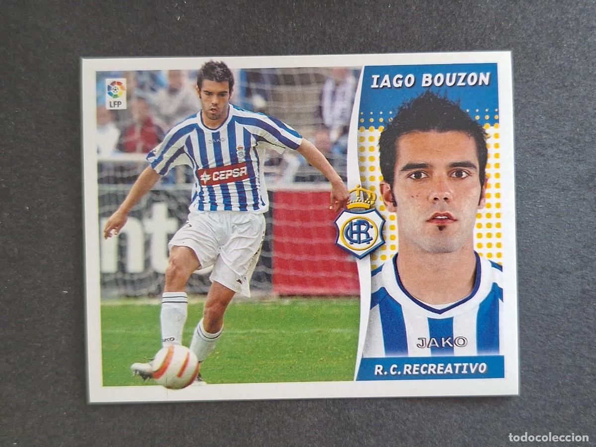 Football Stickers: L6 IAGO BOUZON RECREATIVO DE HUELVA LIGA ESTE 2006 2007 06 07 NUNCA PEGADO SIN PEGAR