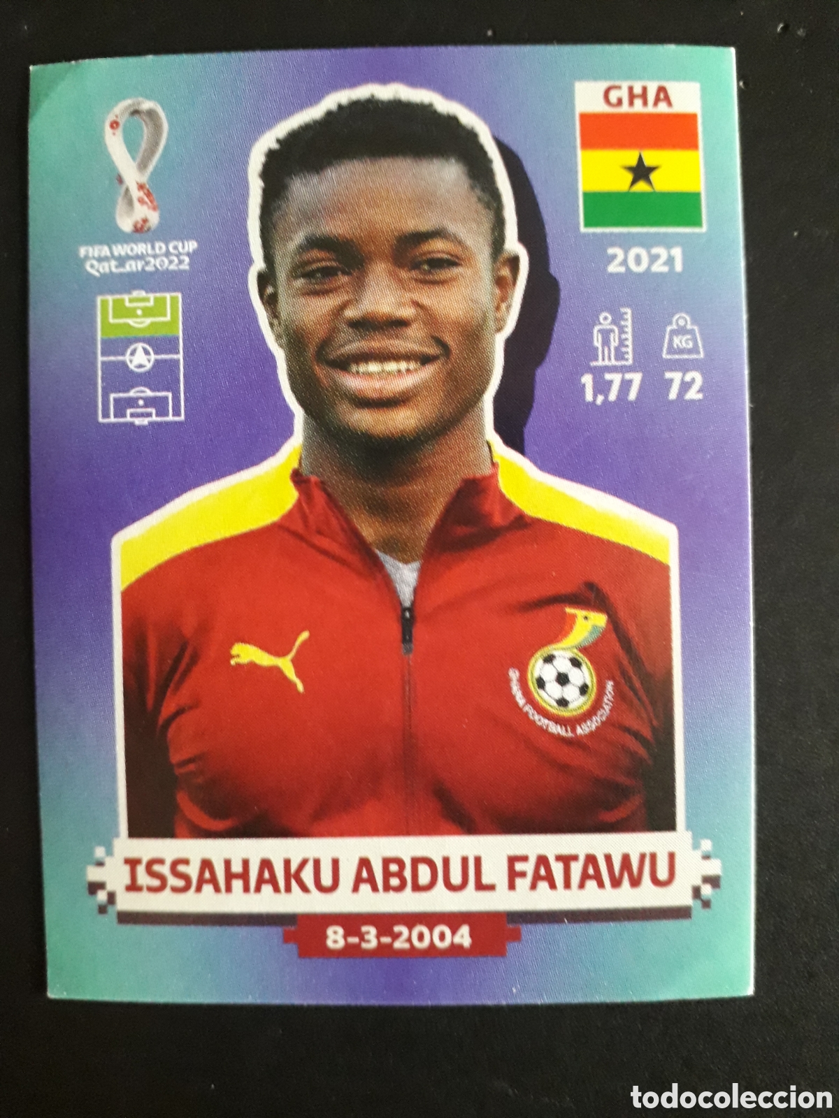 Football Stickers: I ABDUL FATAWU GHANA N&deg; 19 COPA MUNDIAL DE F&Uacute;TBOL QATAR 2022 22 PANINI SIN PEGAR PEDIDO M&Iacute;NIMO 3&euro;