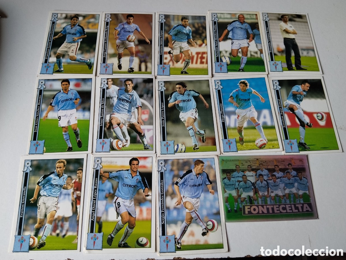 Cromos de f&uacute;tbol: 14 Cromos R.C. Celta 2005/2006