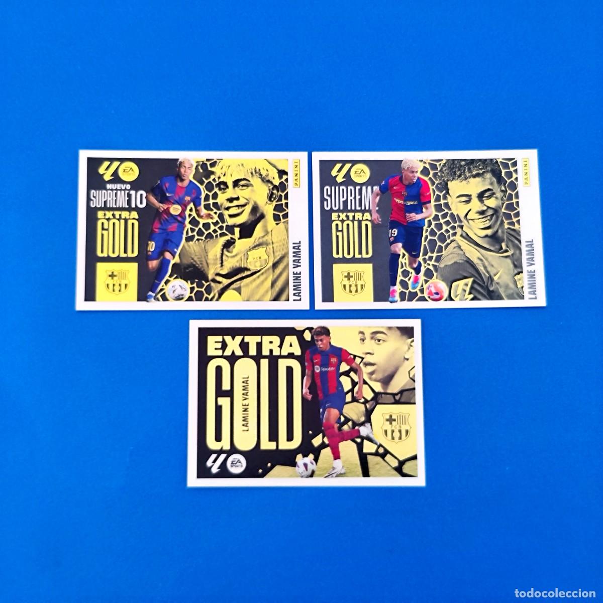 Cromos de f&uacute;tbol: Liga Este 2024 2025 / 24 25 - 2025 2026 / 25 26 Extra Gold Lamine Yamal Supreme Supreme 10 Barcelona