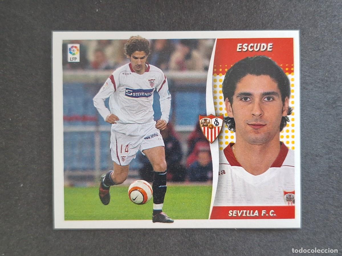 Cromos de f&uacute;tbol: L6 ESCUDE SEVILLA F. C. LIGA ESTE 2006 2007 06 07 NUNCA PEGADO SIN PEGAR