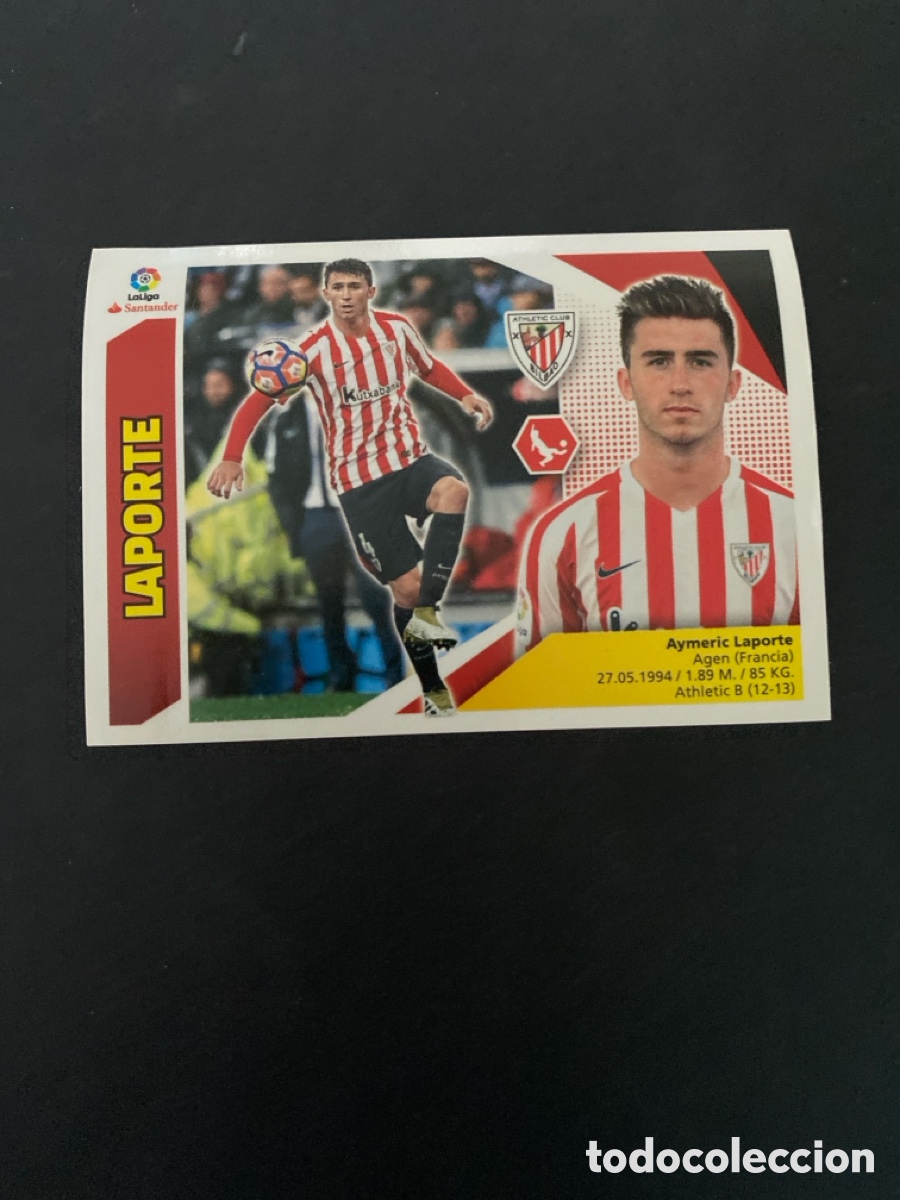 Cromos de f&uacute;tbol: Cromo liga 17/18 Athletic club N* 6
