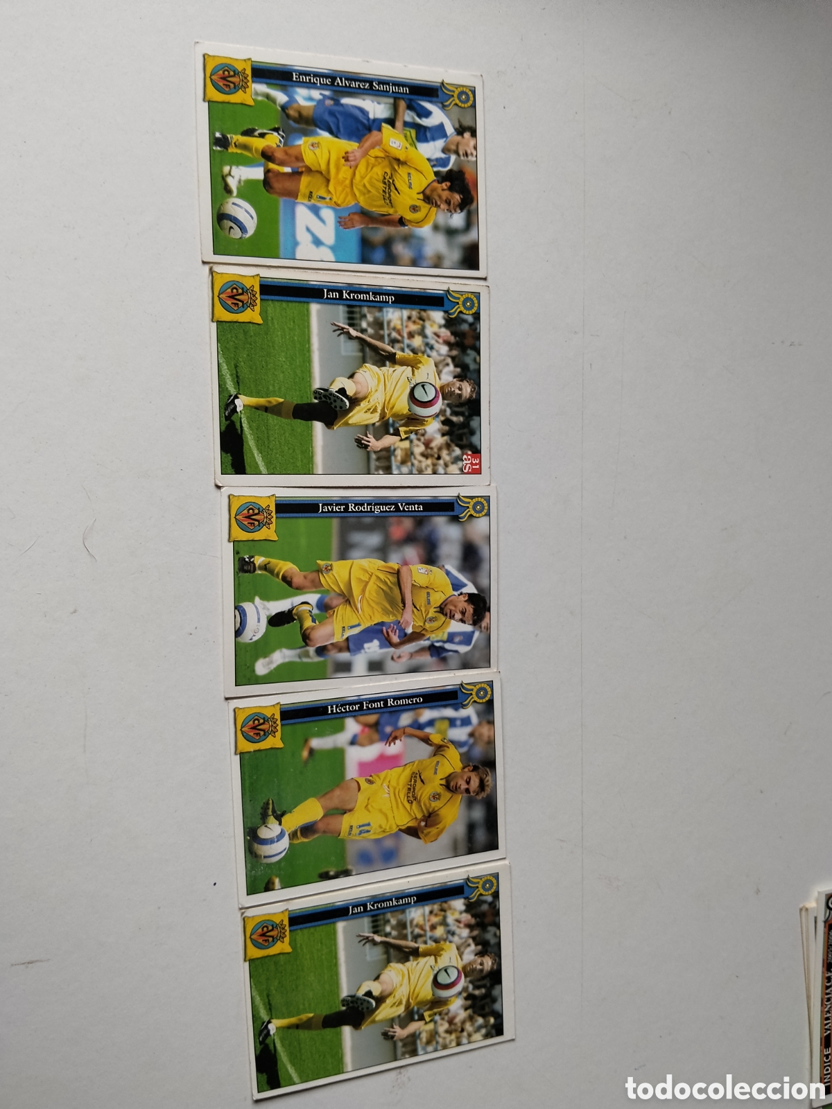 Cromos de f&uacute;tbol: 5 Cromos Villareal C.F. 2005/2006