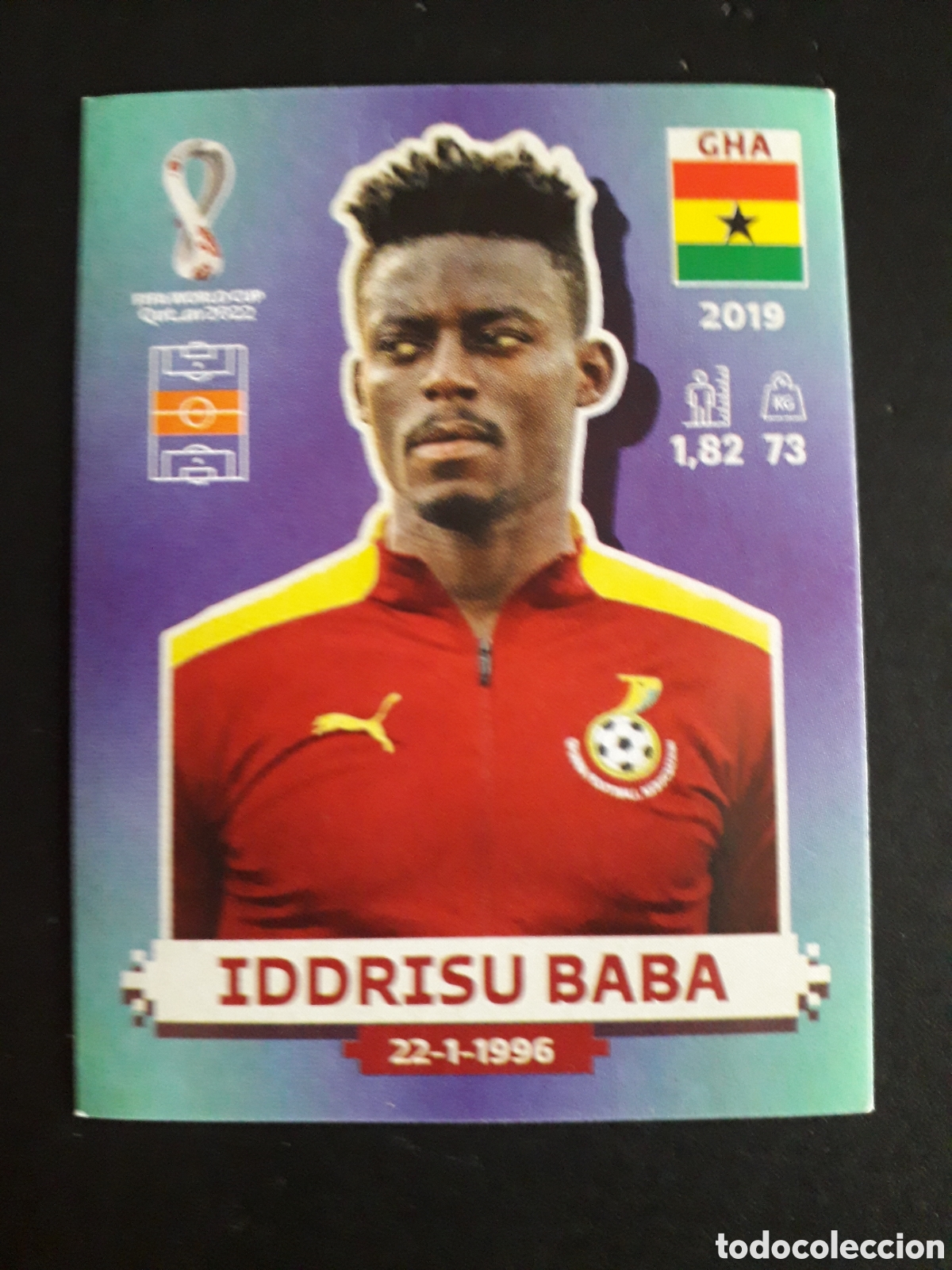 Cromos de f&uacute;tbol: IDDRISU BABA GHANA N&deg; 11 COPA MUNDIAL DE F&Uacute;TBOL QATAR 2022 22 PANINI SIN PEGAR PEDIDO M&Iacute;NIMO 3&euro;