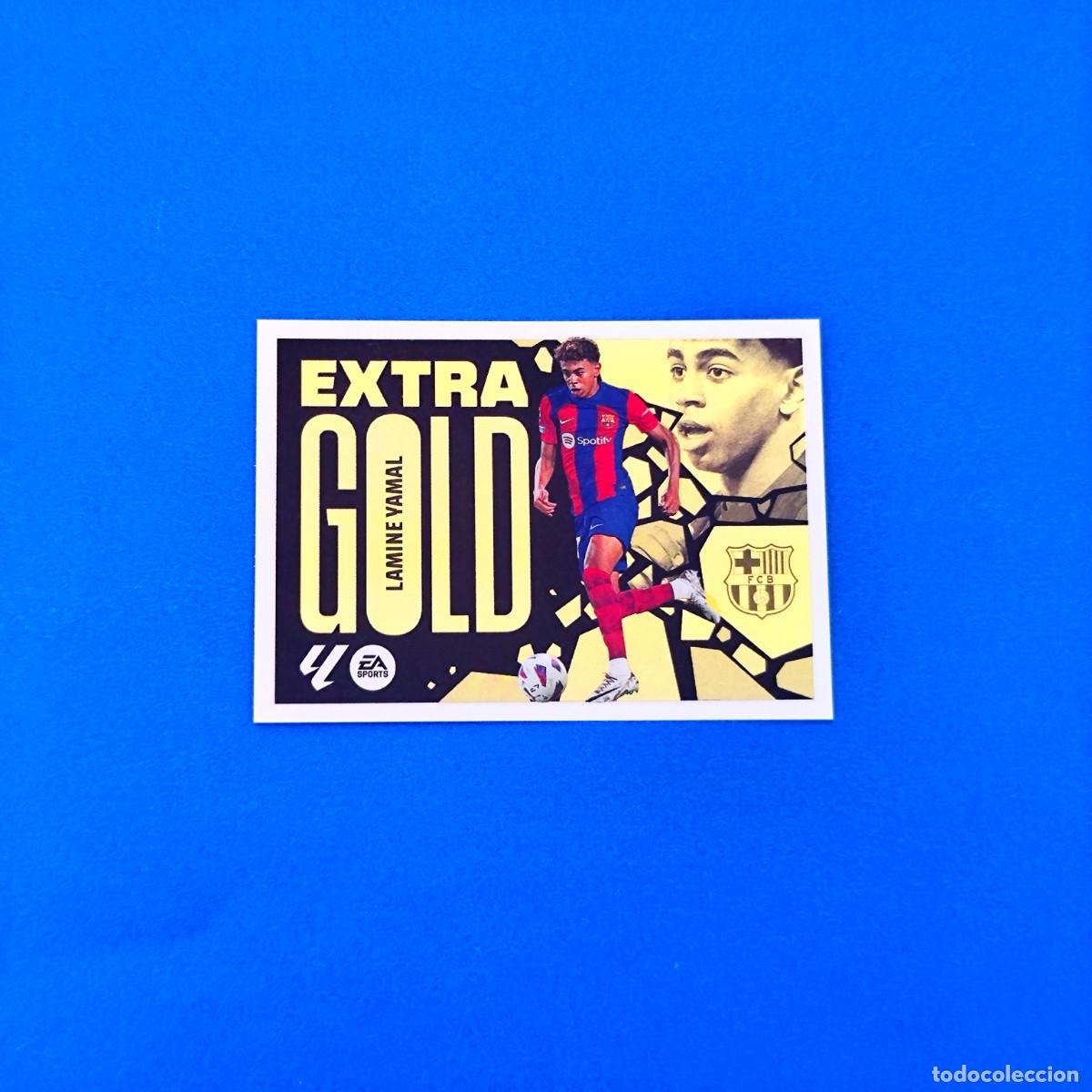 Figurine di Calcio: Liga Este 2024 2025 / 24 25 Extra Gold Lamine Yamal Barcelona