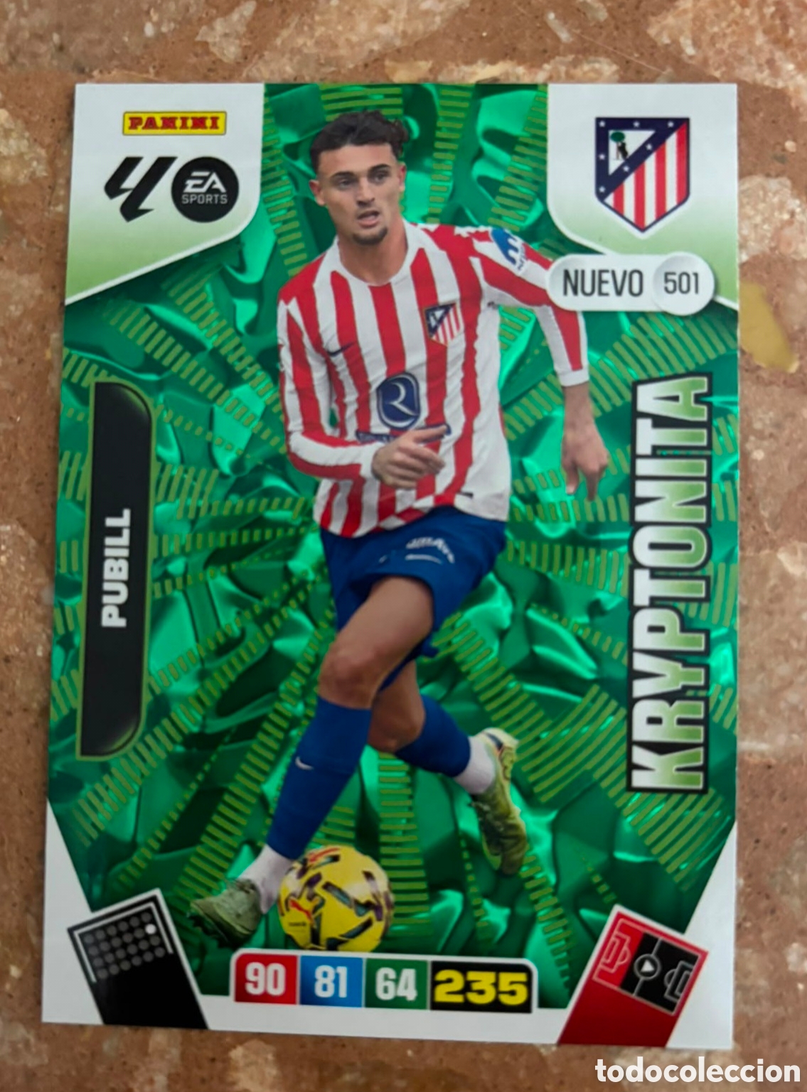 Cromos de f&uacute;tbol: ADRENALYN XL 2025 2026 / 25 26 NUEVO KRYPTONITA 501 PUBILL - ATL&Eacute;TICO DE MADRID