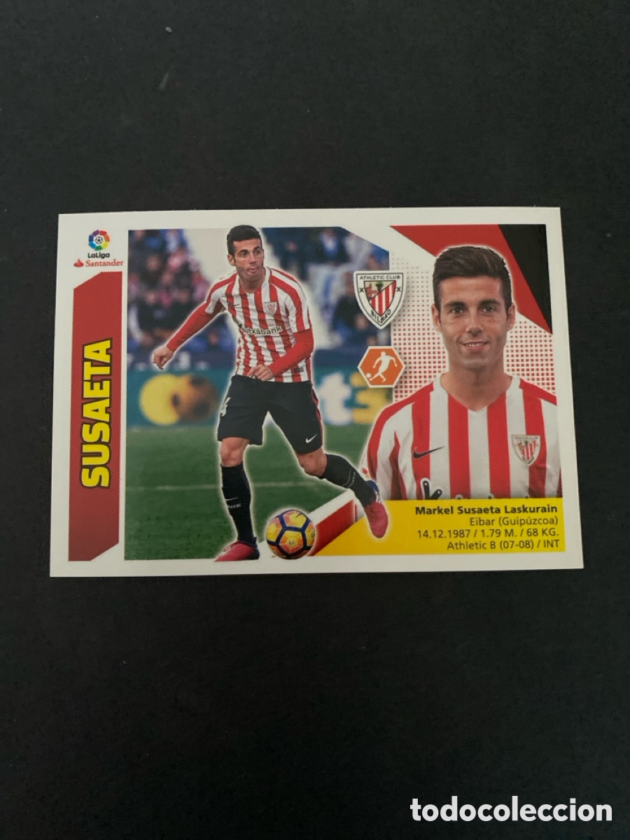 Cromos de f&uacute;tbol: Cromo liga 17/18 Athletic club N* 13 A