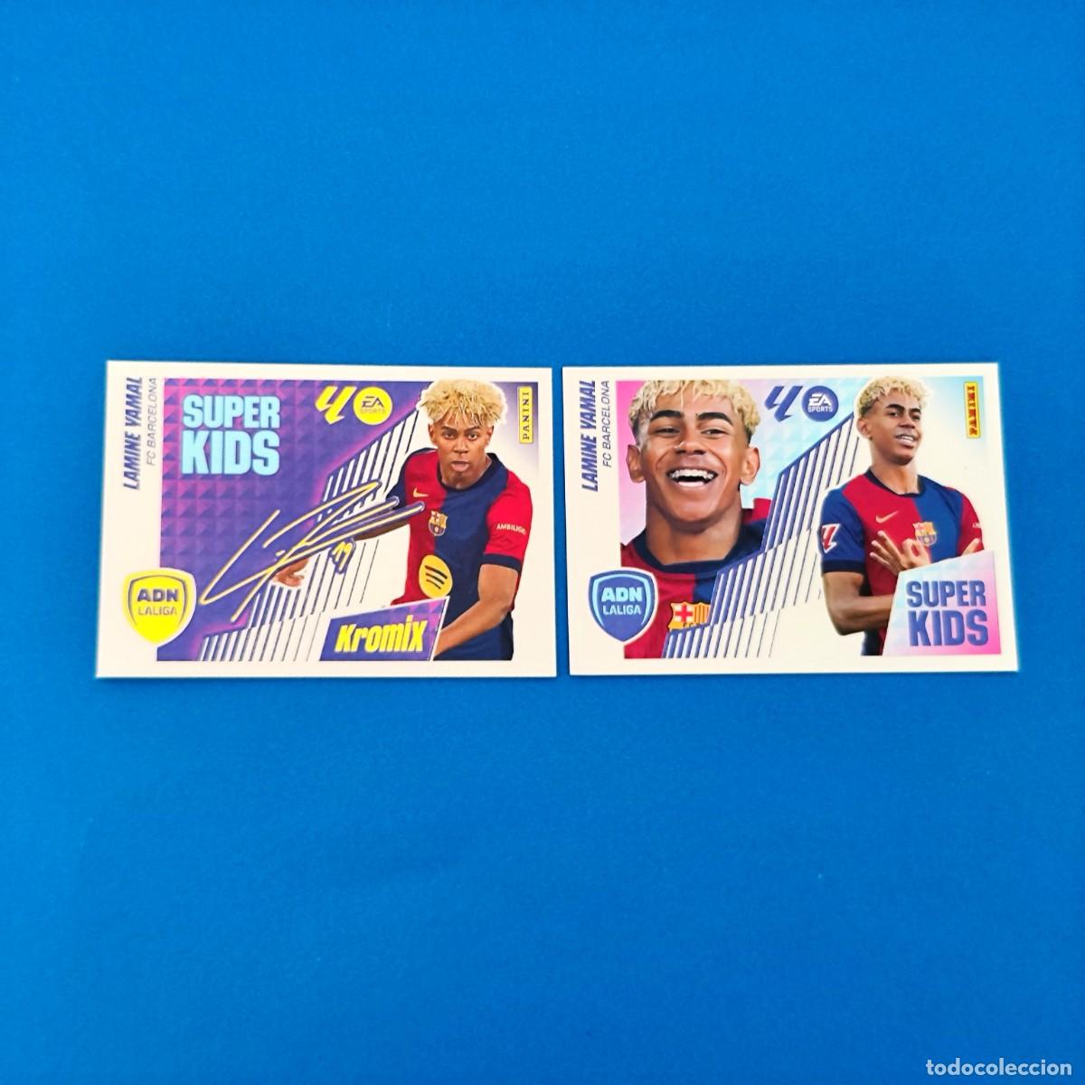 Cromos de f&uacute;tbol: Liga Este 2025 / 2026 25 26 Lamine Yamal ADN Kromix Barcelona S&uacute;per Kids