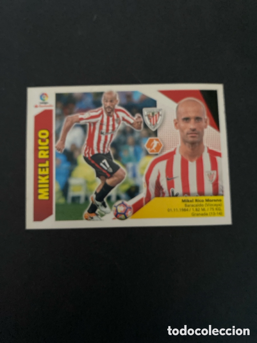 Cromos de f&uacute;tbol: Cromo liga 17/18 Athletic club N* 10 B