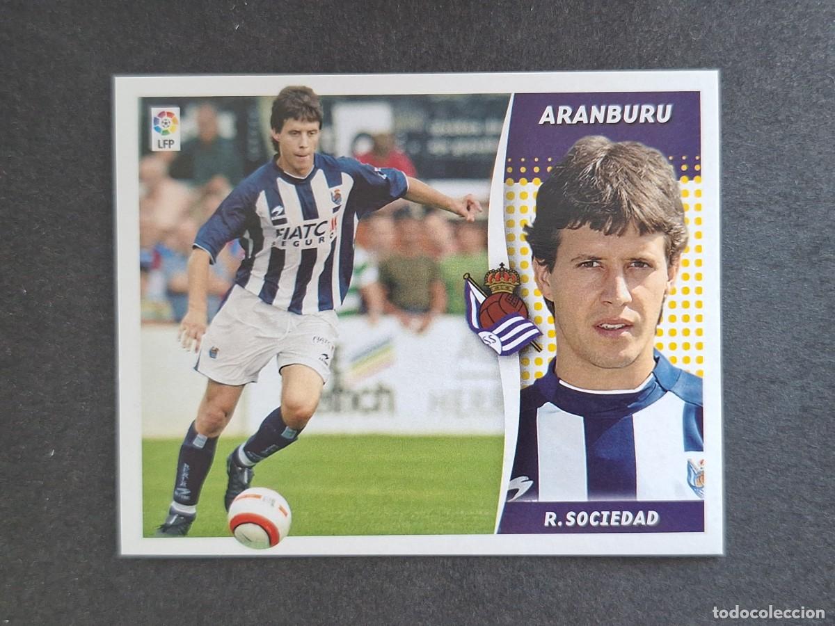 Cromos de f&uacute;tbol: L6 ARANBURU REAL SOCIEDAD LIGA ESTE 2006 2007 06 07 NUNCA PEGADO SIN PEGAR