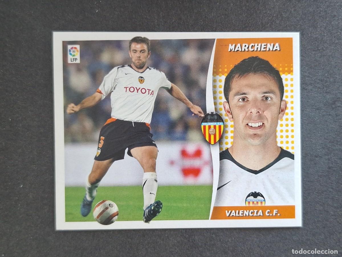 Cromos de f&uacute;tbol: L6 MARCHENA VALENCIA C. F. LIGA ESTE 2006 2007 06 07 NUNCA PEGADO SIN PEGAR