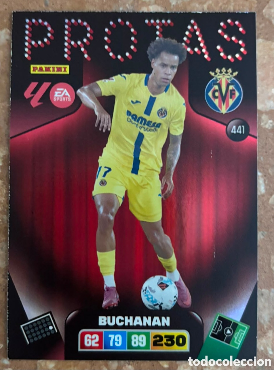 Cromos de f&uacute;tbol: ADRENALYN XL 2025 2026 / 25 26 PROTAS 441 BUCHANAN - VILLARREAL