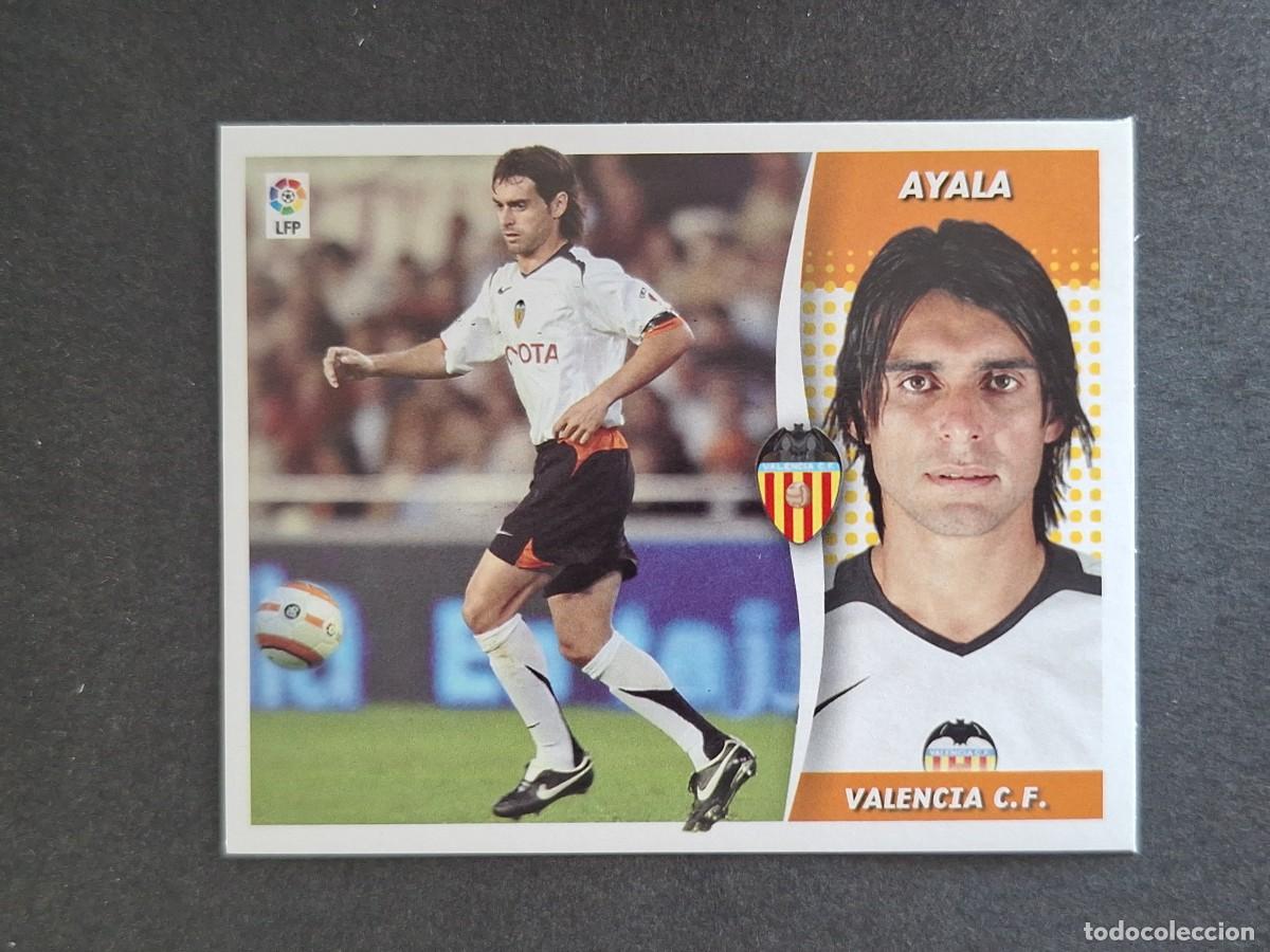 Cromos de f&uacute;tbol: L6 AYALA VALENCIA C. F. LIGA ESTE 2006 2007 06 07 NUNCA PEGADO SIN PEGAR