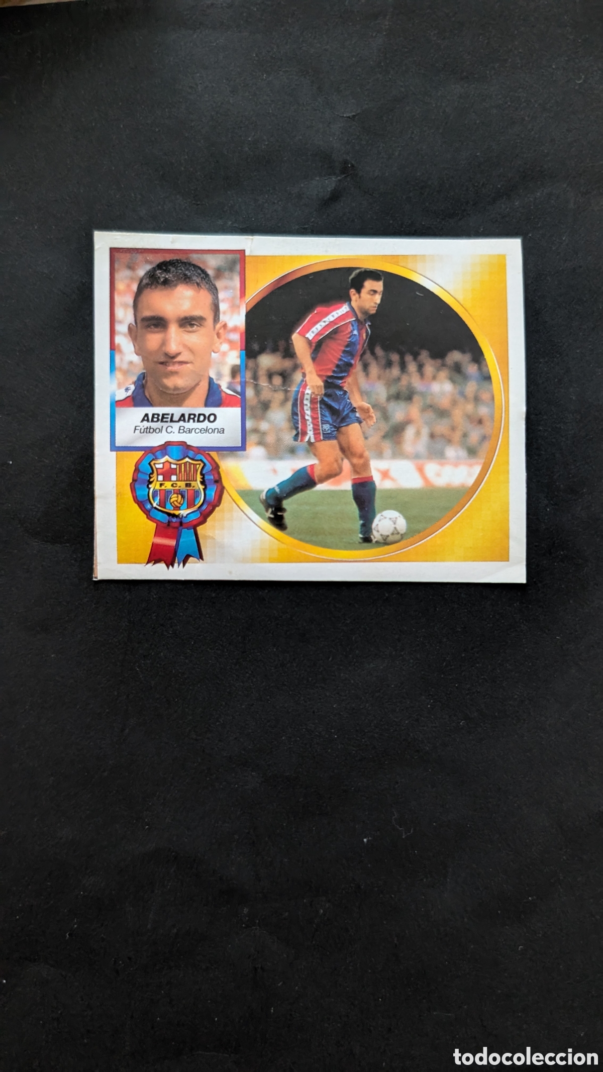 Cromos de f&uacute;tbol: ABELARDO BARCELONA FICHAJE 3 VERSION LIGA ESTE 1994/95 94 95 RECORTADO