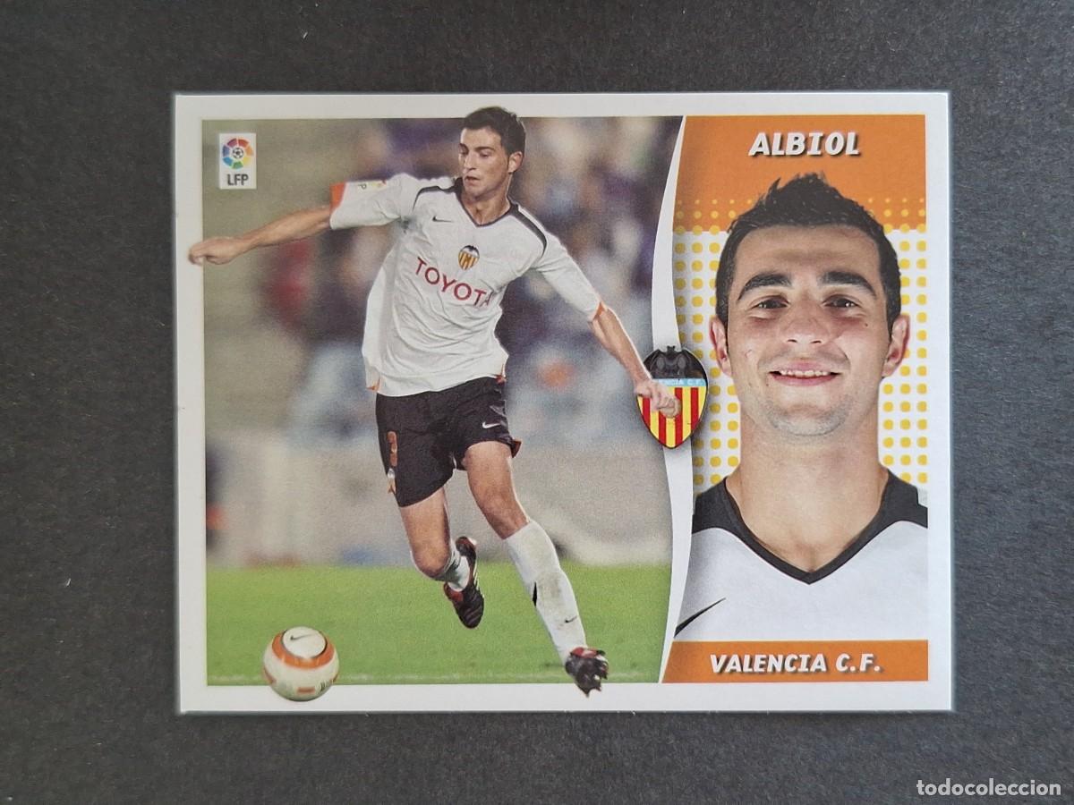 Cromos de f&uacute;tbol: L6 ALBIOL VALENCIA C. F. LIGA ESTE 2006 2007 06 07 NUNCA PEGADO SIN PEGAR