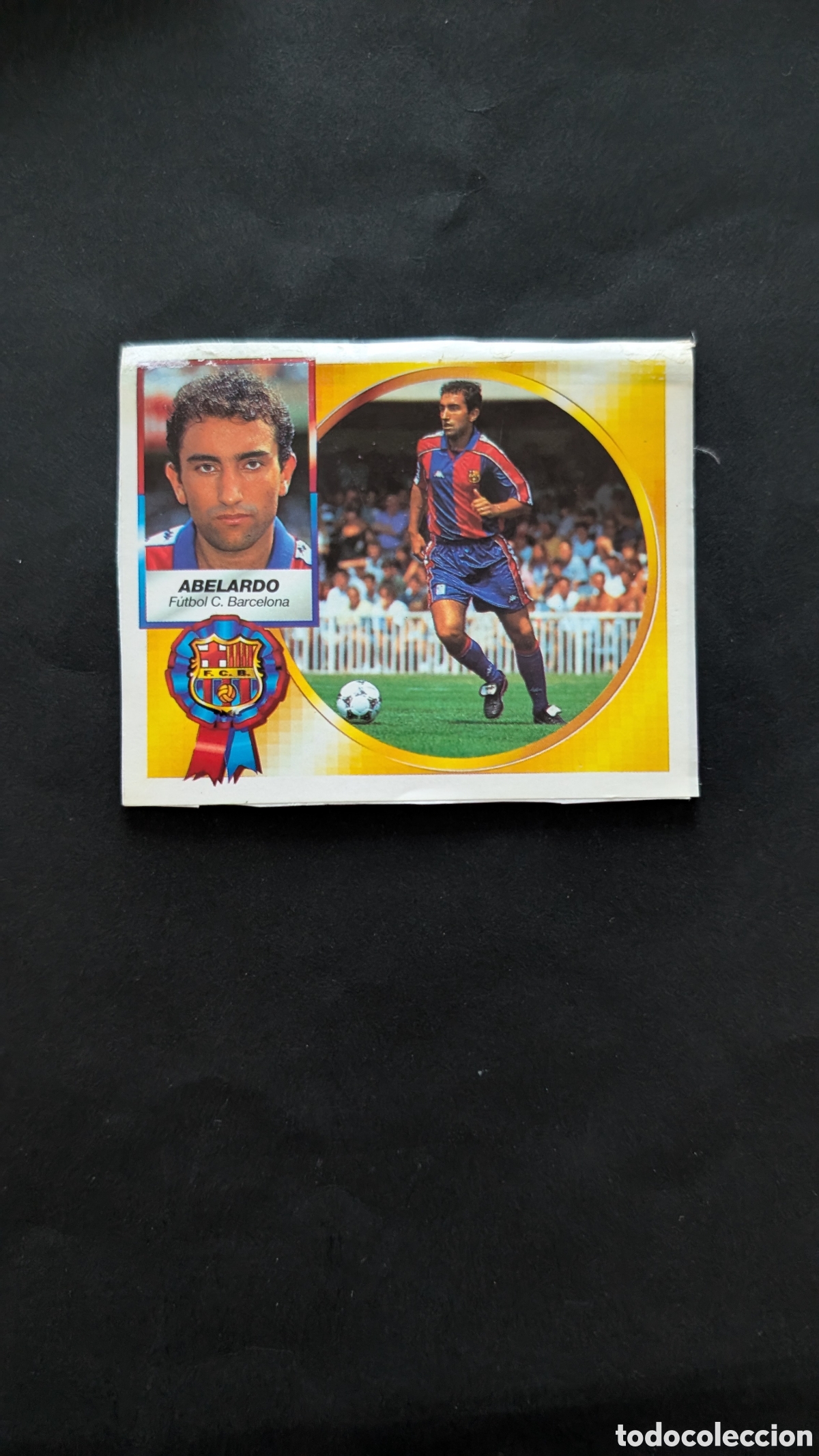 Football Stickers: ABELARDO BARCELONA FICHAJE 3 VERSION LIGA ESTE 1994/95 94 95 RECORTADO