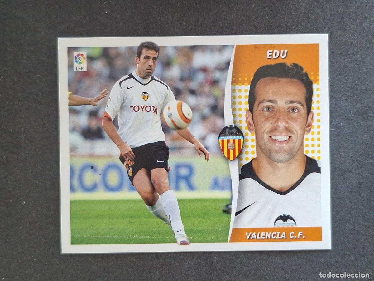 Cartes &agrave; collectionner de Football: L6 EDU VALENCIA C. F. LIGA ESTE 2006 2007 06 07 NUNCA PEGADO SIN PEGAR
