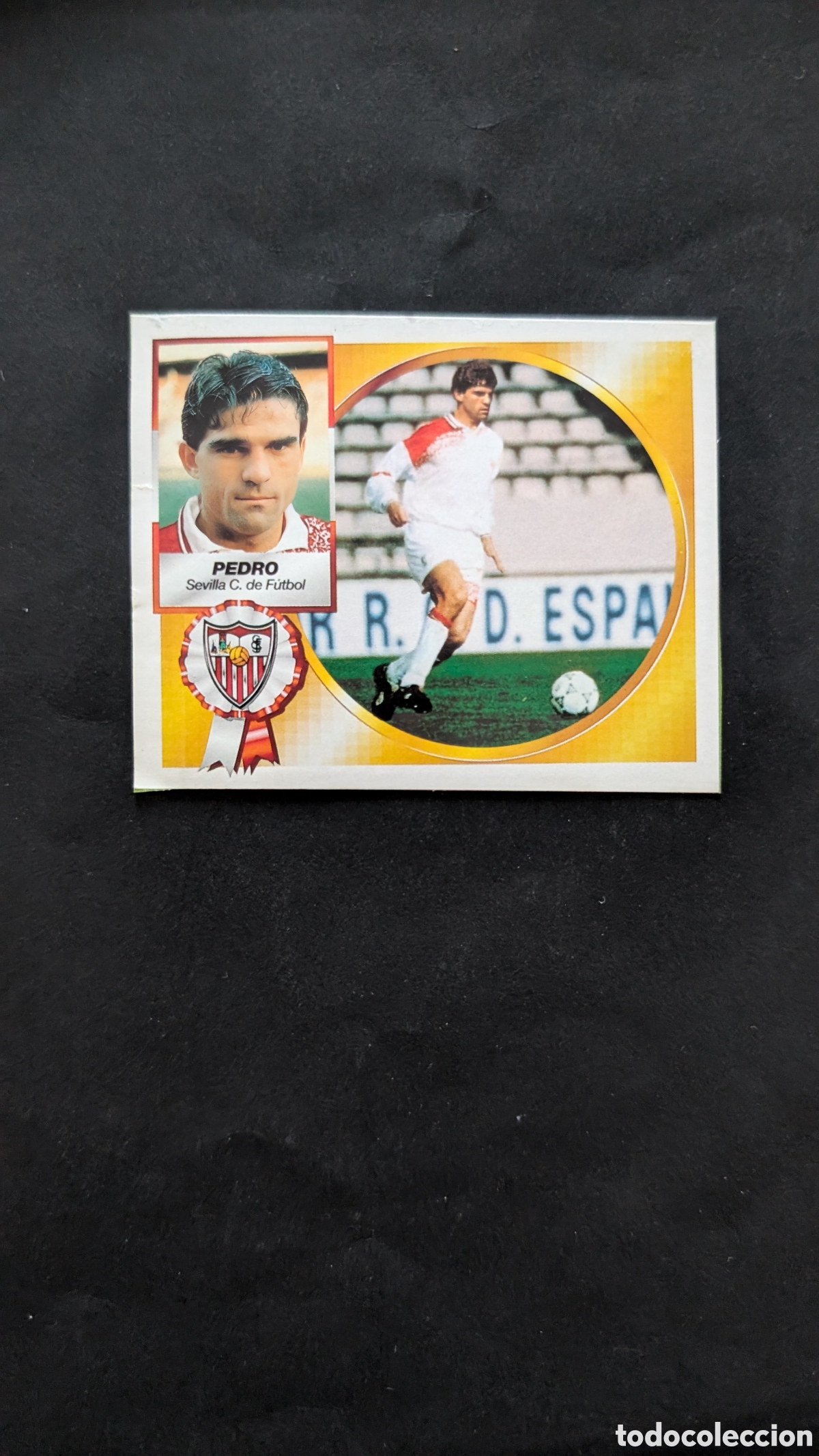 Cartes &agrave; collectionner de Football: PEDRO SEVILLA FICHAJE 10 VERSION LIGA ESTE 1994/95 94 95 RECORTADO