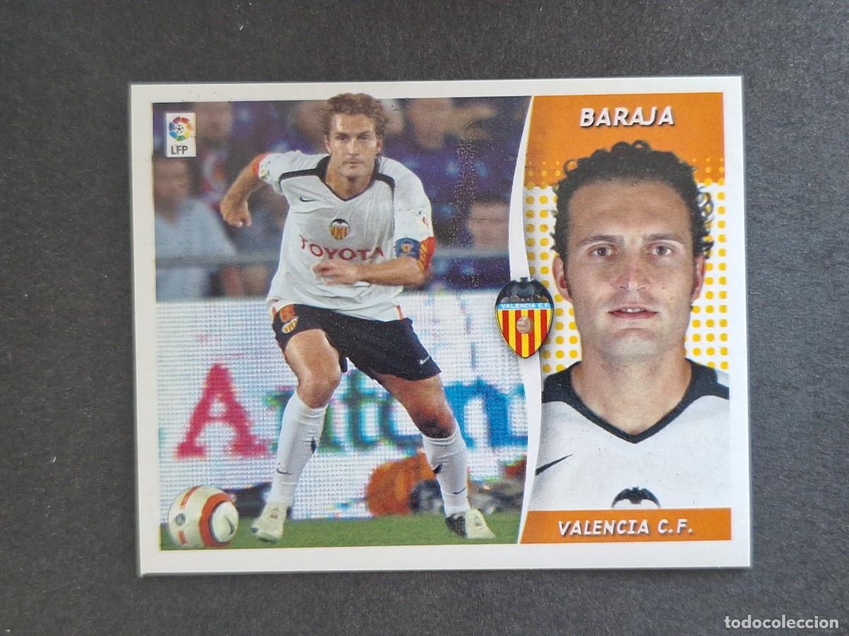 Cromos de f&uacute;tbol: L6 BARAJA VALENCIA C. F. LIGA ESTE 2006 2007 06 07 NUNCA PEGADO SIN PEGAR