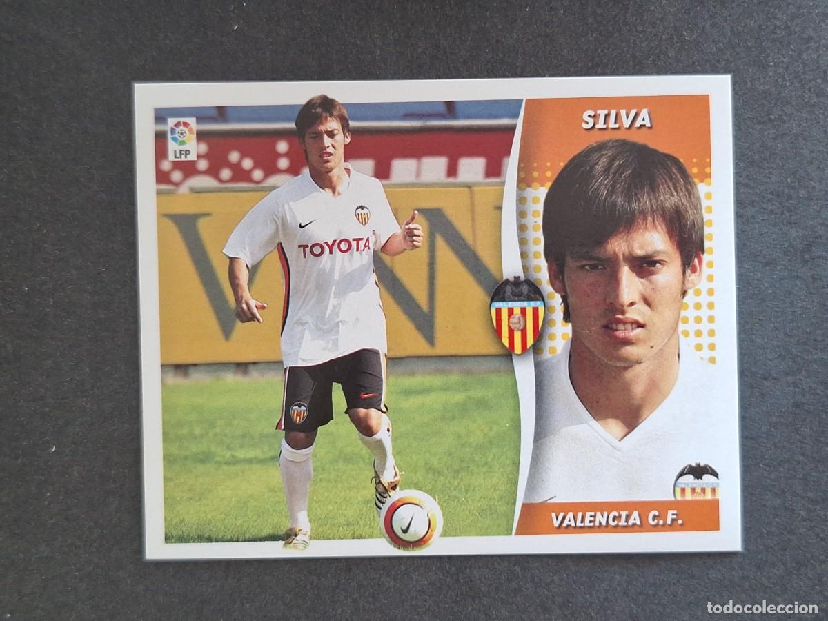Cromos de f&uacute;tbol: L6 SILVA VALENCIA C. F. LIGA ESTE 2006 2007 06 07 NUNCA PEGADO SIN PEGAR