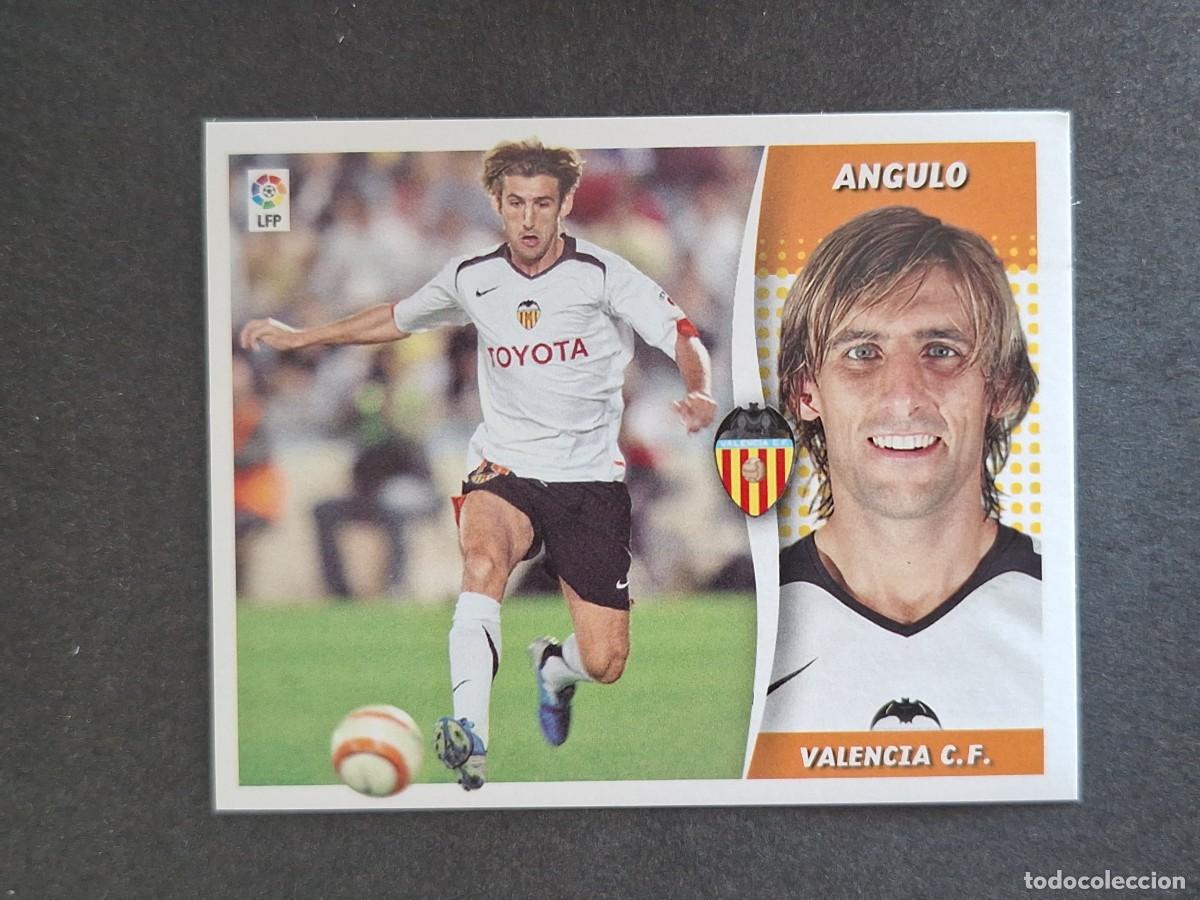 Cromos de f&uacute;tbol: L6 ANGULO VALENCIA C. F. LIGA ESTE 2006 2007 06 07 NUNCA PEGADO SIN PEGAR