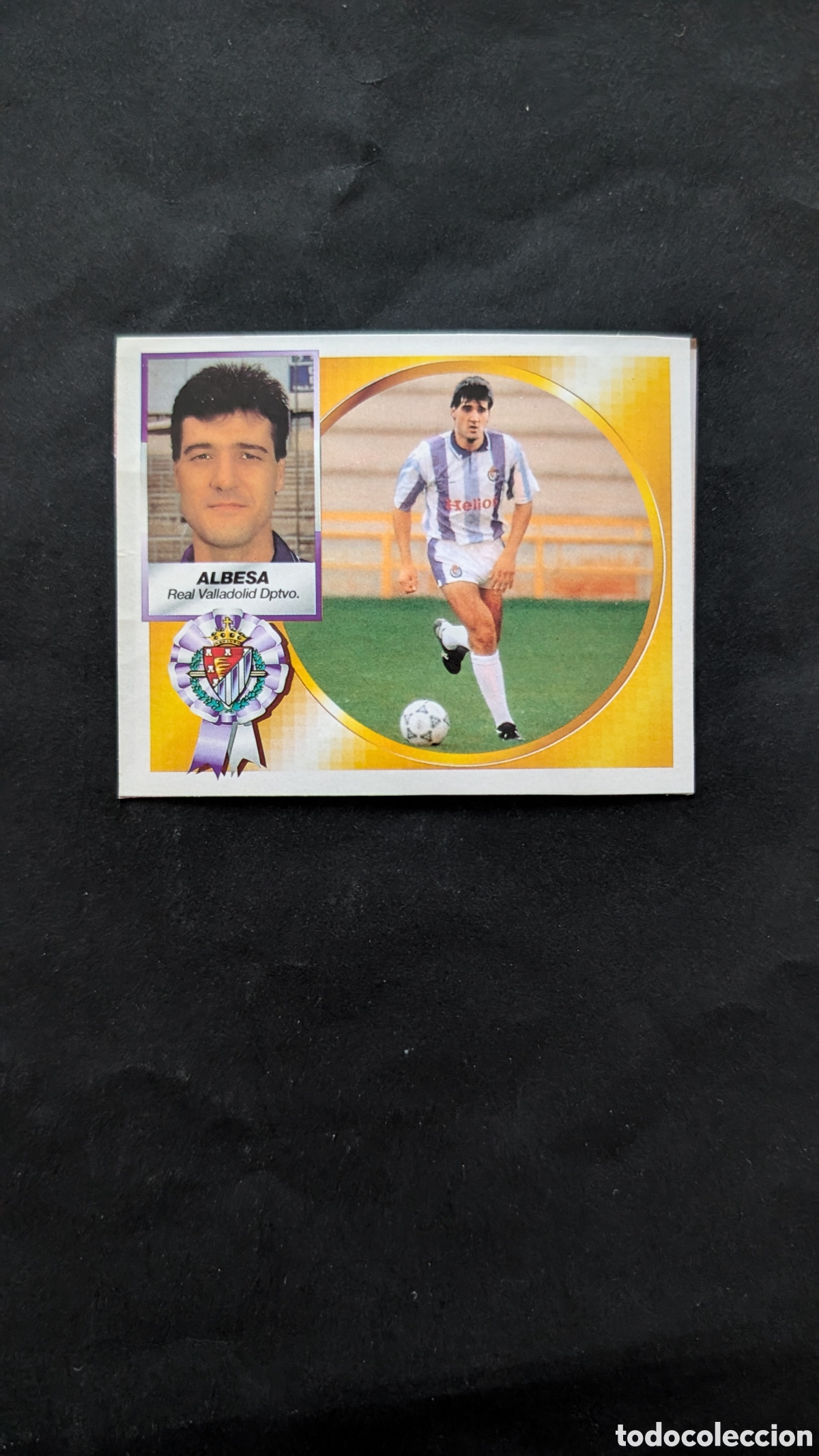 Cromos de f&uacute;tbol: ALBESA VALLADOLID FICHAJE 16 VERSION LIGA ESTE 1994/95 94 95 RECORTADO