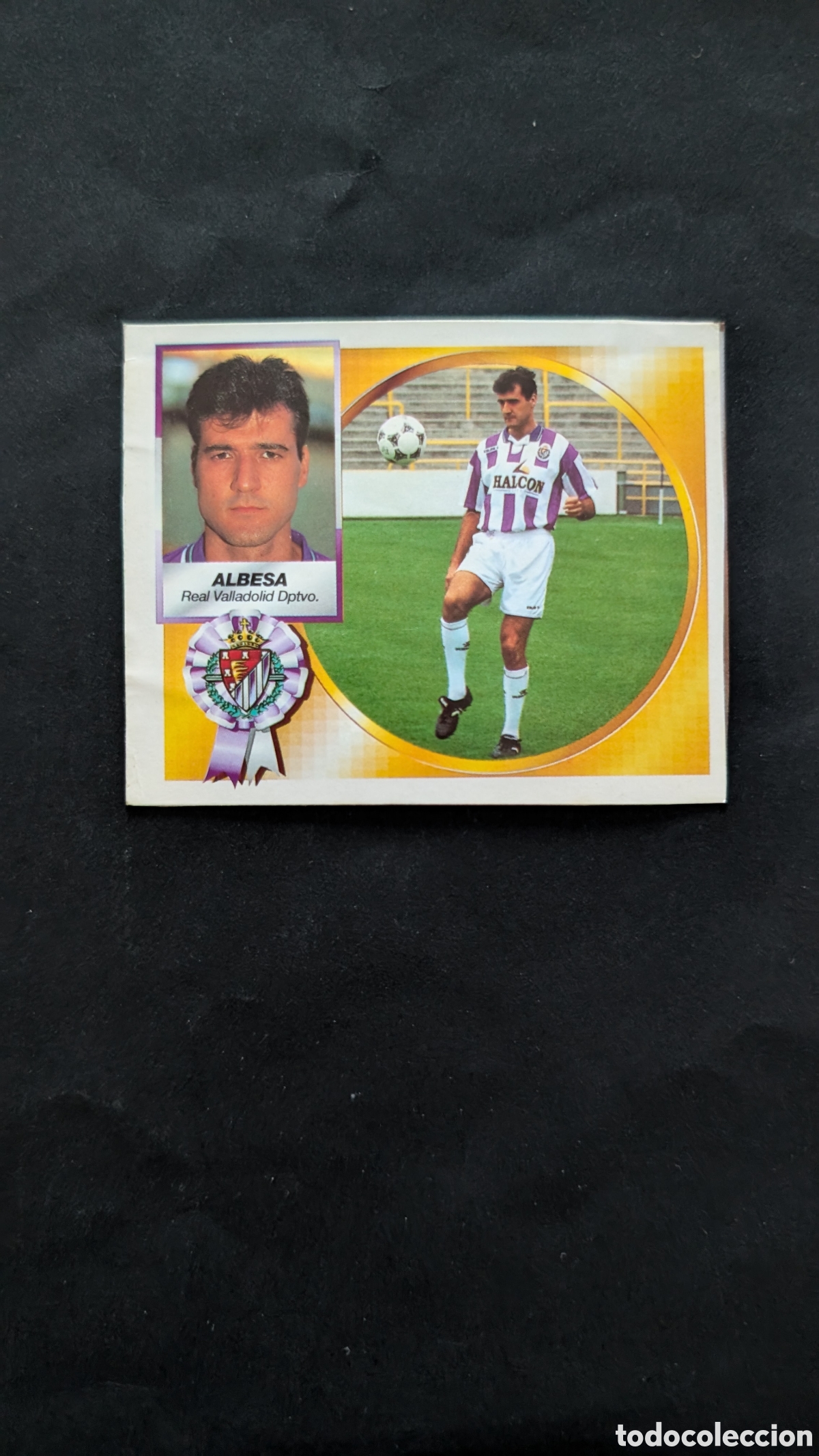 Cromos de f&uacute;tbol: ALBESA VALLADOLID FICHAJE 16 VERSION LIGA ESTE 1994/95 94 95 RECORTADO