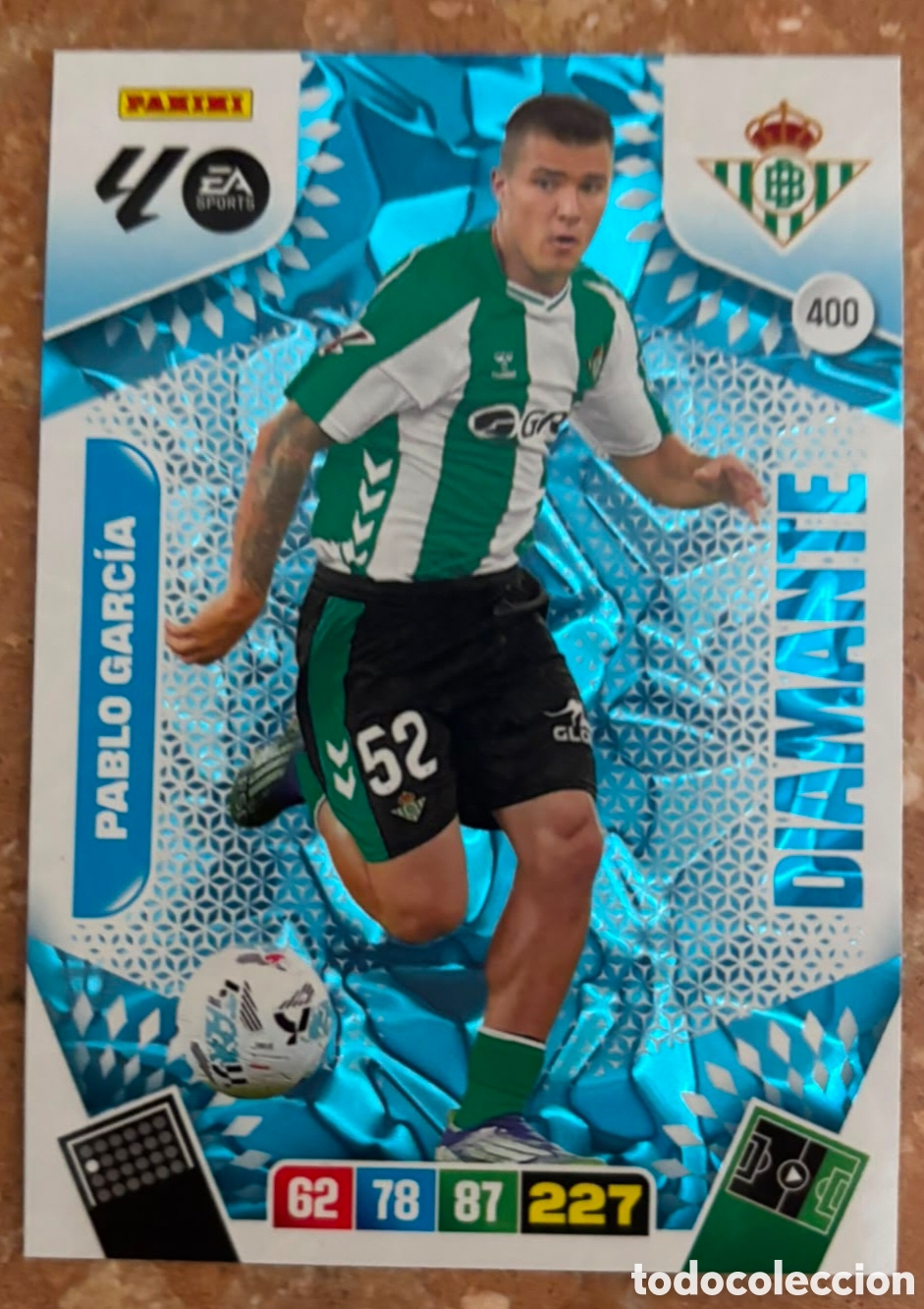 Cromos de f&uacute;tbol: ADRENALYN XL 2025 2026 / 25 26 DIAMANTE 400 PABLO GARC&Iacute;A - REAL BETIS