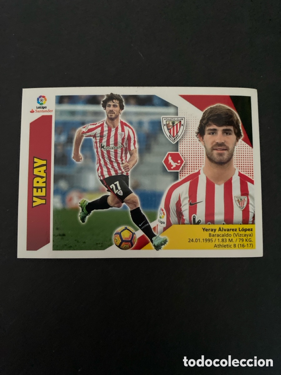 Cromos de f&uacute;tbol: Cromo liga 17/18 Athletic club N* 7A