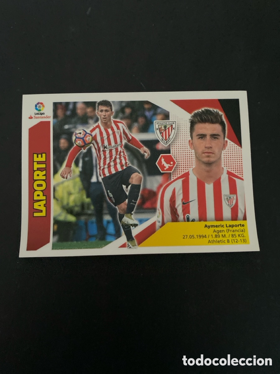 Cromos de f&uacute;tbol: Cromo liga 17/18 Athletic club N* 6
