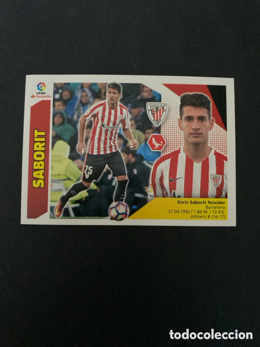 Cromos de f&uacute;tbol: Cromo liga 17/18 Athletic club N* 7B