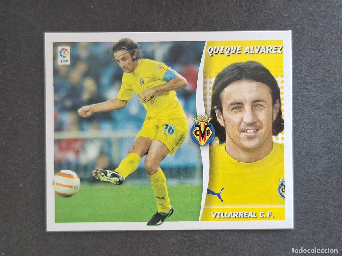 Cromos de f&uacute;tbol: L6 QUIQUE ALVAREZ VILLARREAL C. F. LIGA ESTE 2006 2007 06 07 NUNCA PEGADO SIN PEGAR