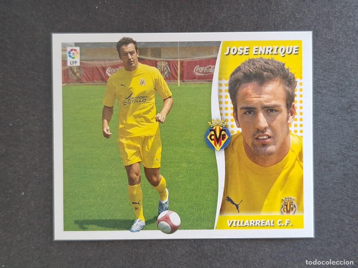 Cromos de f&uacute;tbol: L6 JOSE ENRIQUE VILLARREAL C. F. LIGA ESTE 2006 2007 06 07 NUNCA PEGADO SIN PEGAR