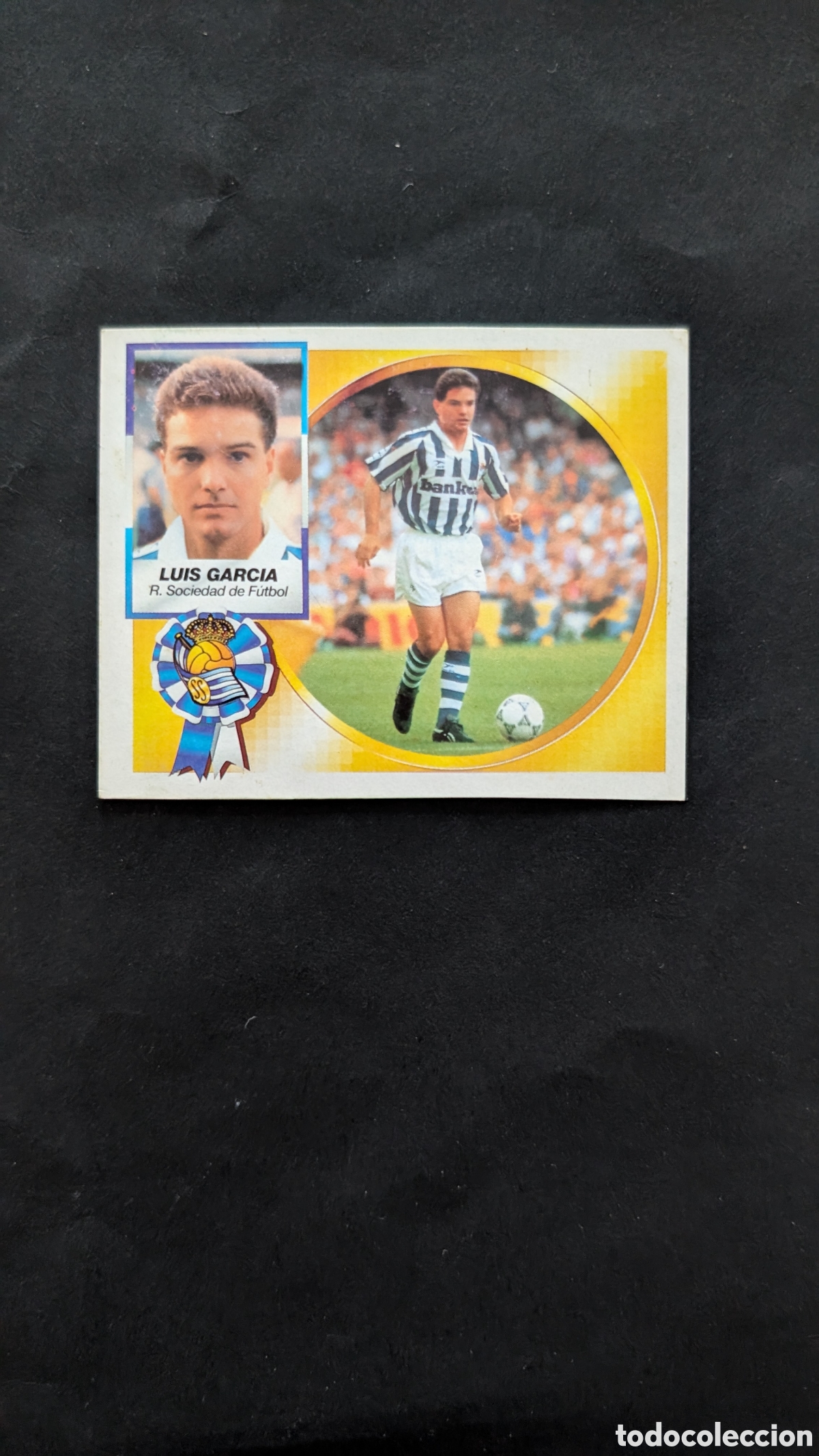 Cromos de f&uacute;tbol: LUIS GARCIA REAL SOCIEDAD FICHAJE 25 VERSION LIGA ESTE 1994/95 94 95 RECORTADO