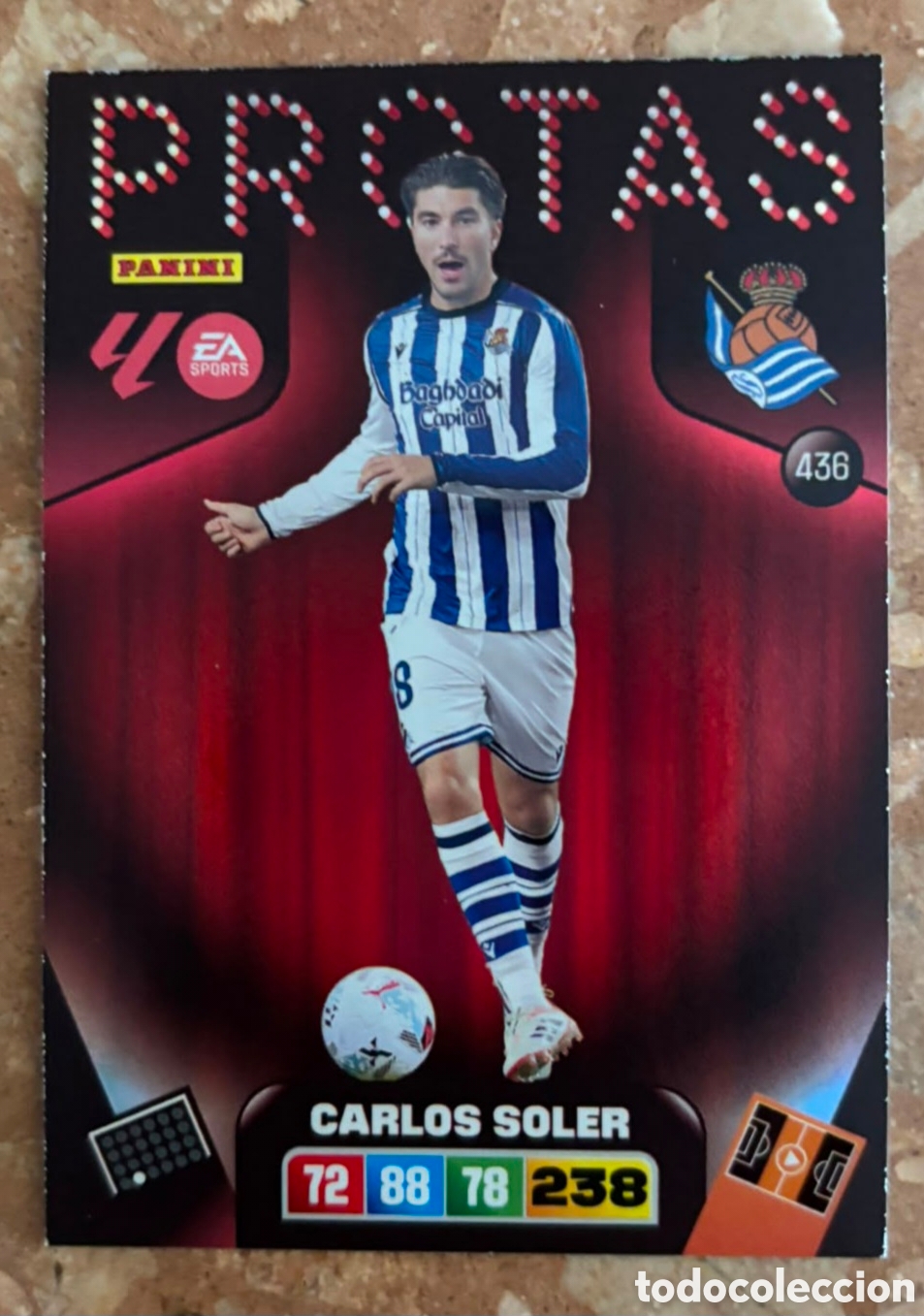 Cromos de f&uacute;tbol: ADRENALYN XL 2025 2026 / 25 26 PROTAS 436 CARLOS SOLER - REAL SOCIEDAD