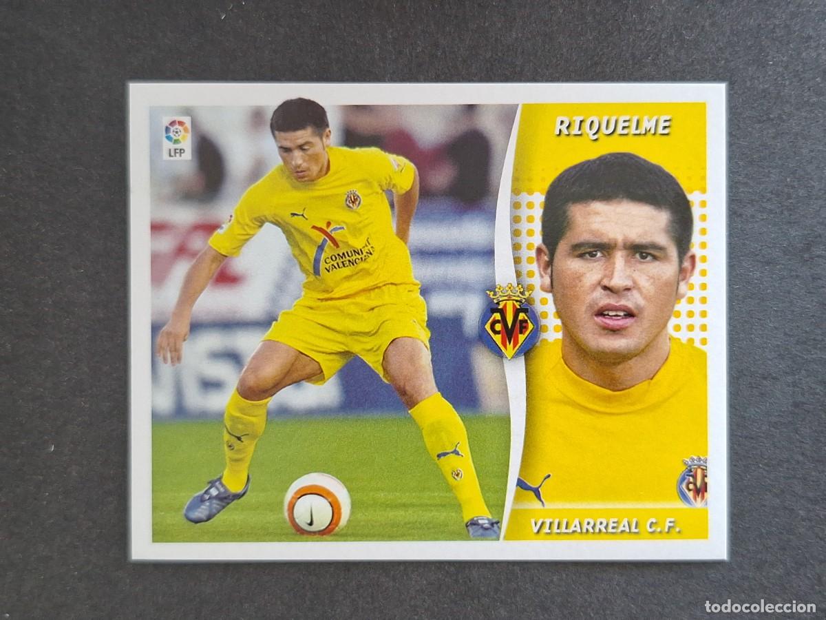 Cartes &agrave; collectionner de Football: L6 RIQUELME VILLARREAL C. F. LIGA ESTE 2006 2007 06 07 NUNCA PEGADO SIN PEGAR