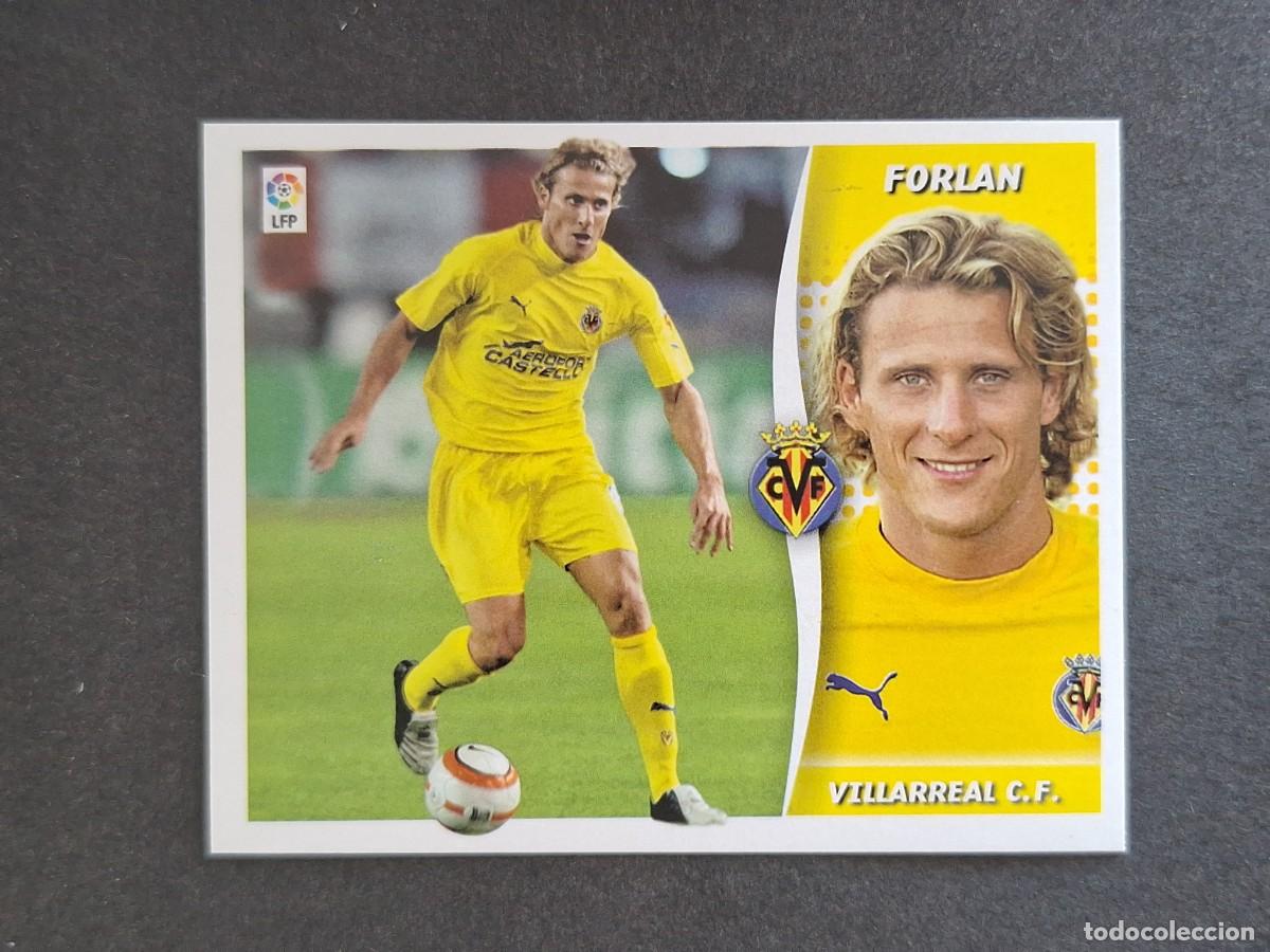 Cartes &agrave; collectionner de Football: L6 FORLAN VILLARREAL C. F. LIGA ESTE 2006 2007 06 07 NUNCA PEGADO SIN PEGAR