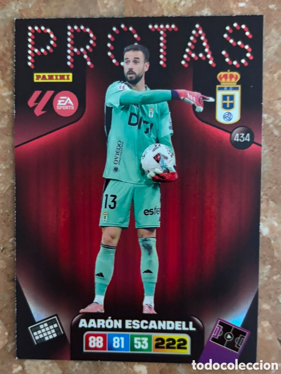 Cartes &agrave; collectionner de Football: ADRENALYN XL 2025 2026 / 25 26 PROTAS 434 AAR&Oacute;N ESCANDELL - REAL OVIEDO