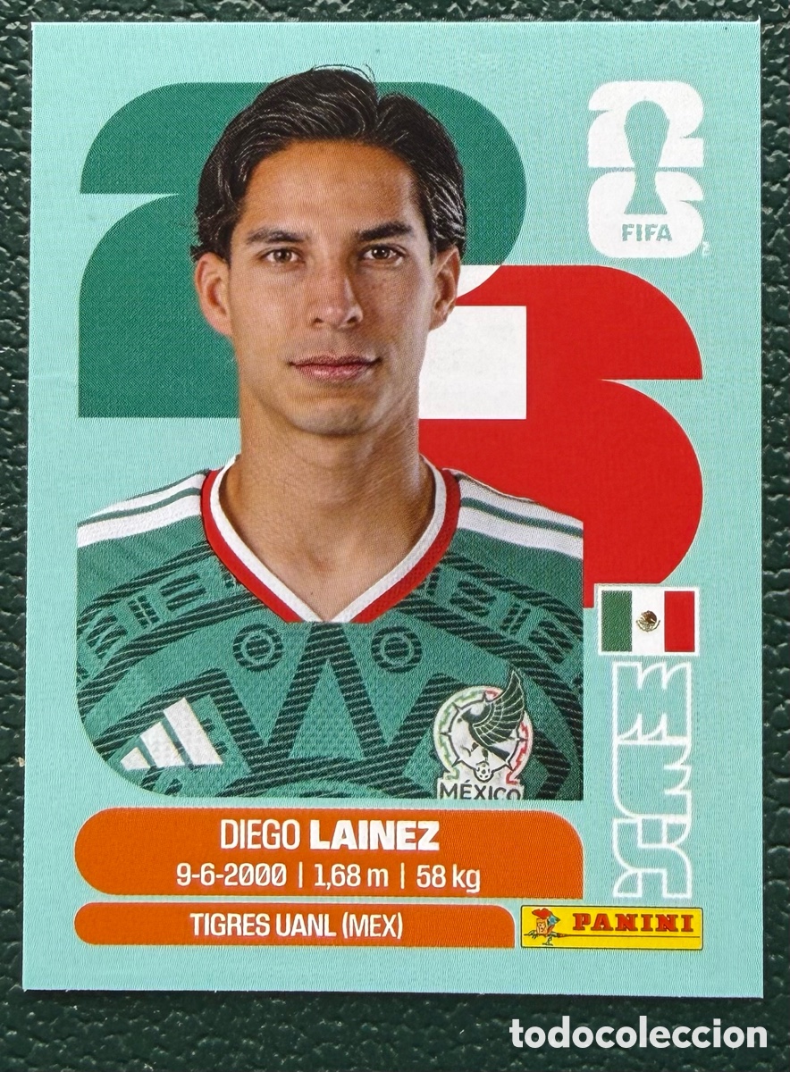 Cartes &agrave; collectionner de Football: MEX 8 DIEGO LAINEZ MEXICO CROMOS ALBUM FIFA WORLD CUP MUNDIAL 2026 PANINI
