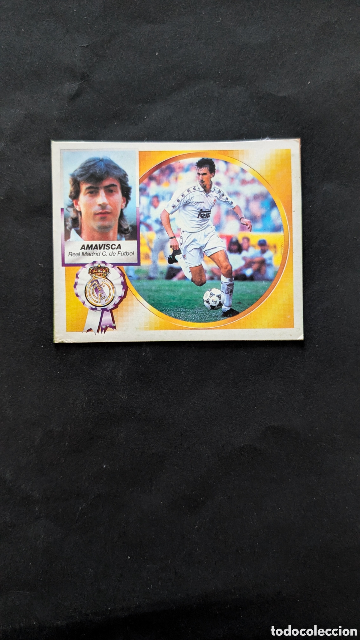 Football Stickers: AMAVISCA REAL MADRID FICHAJE 35 VERSION LIGA ESTE 1994/95 94 95 RECORTADO