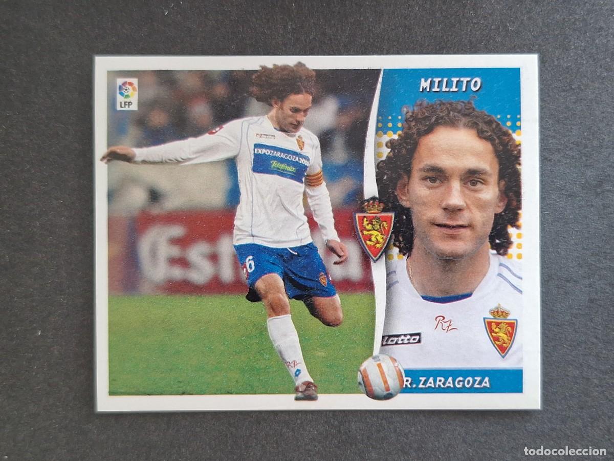 Cromos de f&uacute;tbol: L6 MILITO REAL ZARAGOZA LIGA ESTE 2006 2007 06 07 NUNCA PEGADO SIN PEGAR