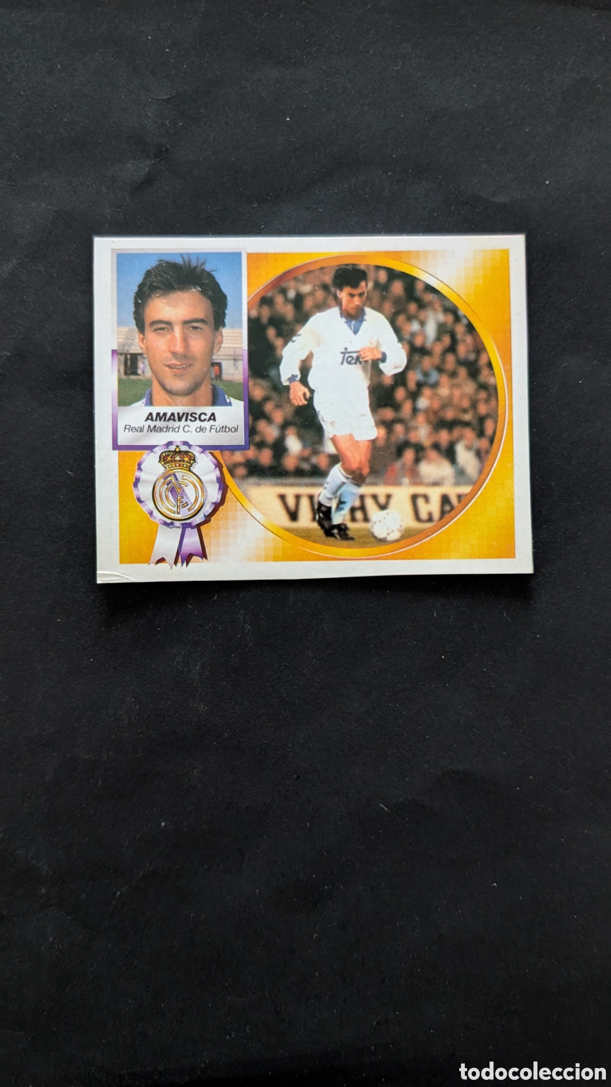 Cromos de f&uacute;tbol: AMAVISCA REAL MADRID FICHAJE 35 VERSION LIGA ESTE 1994/95 94 95 RECORTADO