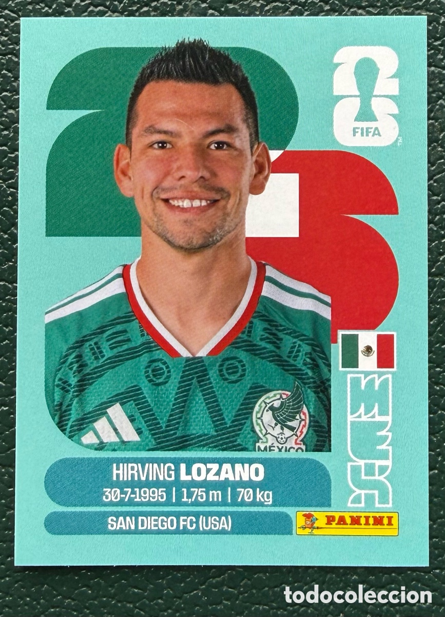 Cromos de f&uacute;tbol: MEX 15 HIRVING LOZANO MEXICO CROMOS ALBUM FIFA WORLD CUP MUNDIAL 2026 PANINI