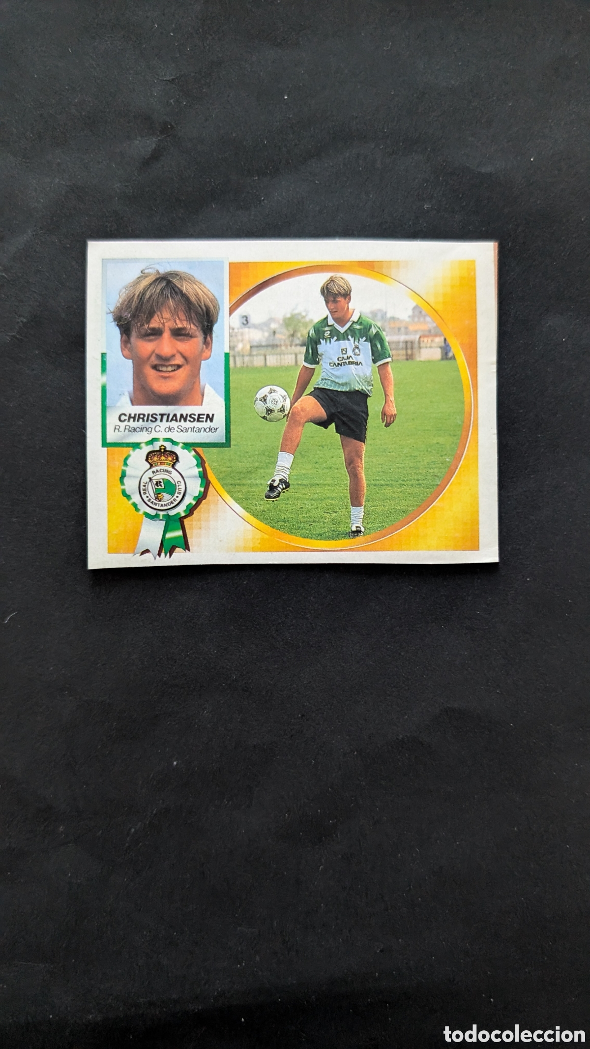 Cromos de f&uacute;tbol: CHRISTIANSEN RACING SANTANDER FICHAJE 36 LIGA ESTE 1994/95 94 95 RECORTADO