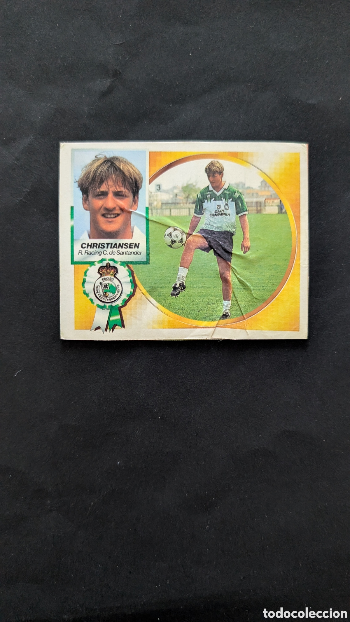Cromos de f&uacute;tbol: CHRISTIANSEN RACING SANTANDER FICHAJE 36 LIGA ESTE 1994/95 94 95 RECORTADO