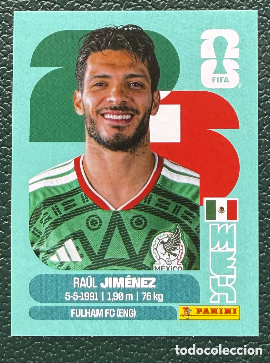 Fu&szlig;ball-Sticker: MEX 17 RAUL JIMENEZ MEXICO CROMOS ALBUM FIFA WORLD CUP MUNDIAL 2026 PANINI