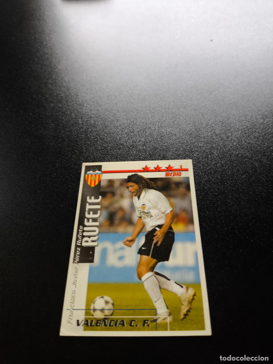 Cromos de f&uacute;tbol: Rufete VALENCIA FUTBOL MATCH TOTAL LIGA 2002 2003 02 03 N PANINI ESTE ADRENALYN