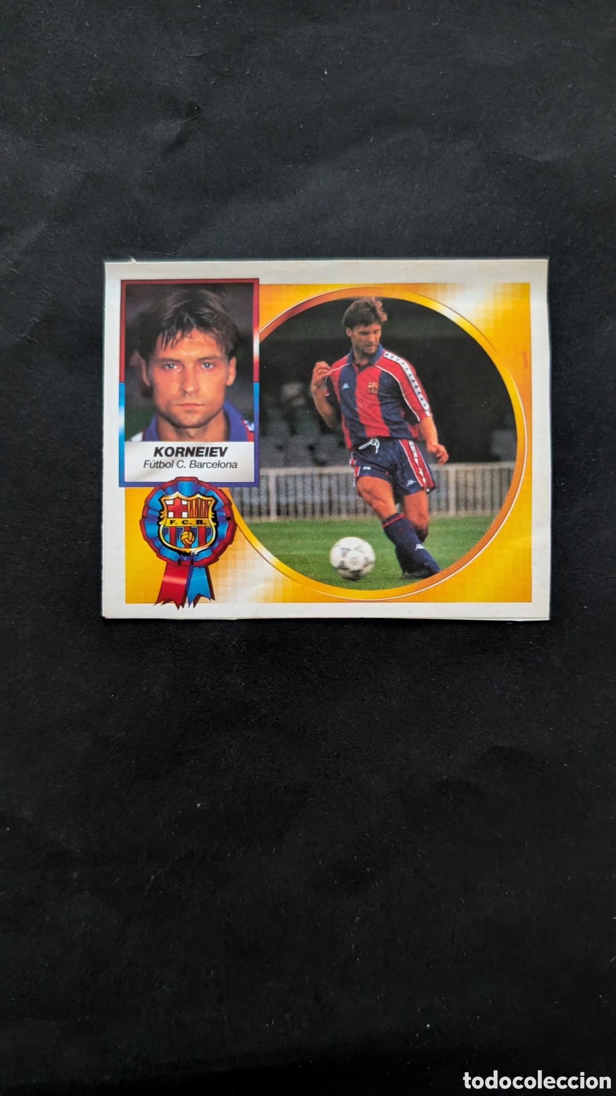 Cromos de f&uacute;tbol: KORNEIEV BARCELONA FICHAJE 6 BIS LIGA ESTE 1994/95 94 95 RECORTADO