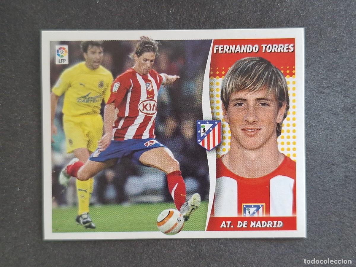 Cromos de f&uacute;tbol: L6 FERNANDO TORRES ATLETICO DE MADRID LIGA ESTE 2006 2007 06 07 NUNCA PEGADO SIN PEGAR