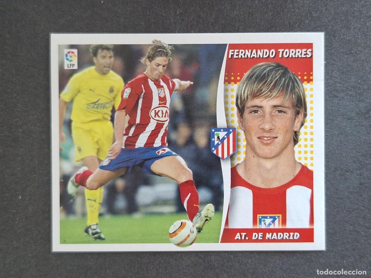Cromos de f&uacute;tbol: L6 FERNANDO TORRES ATLETICO DE MADRID LIGA ESTE 2006 2007 06 07 NUNCA PEGADO SIN PEGAR